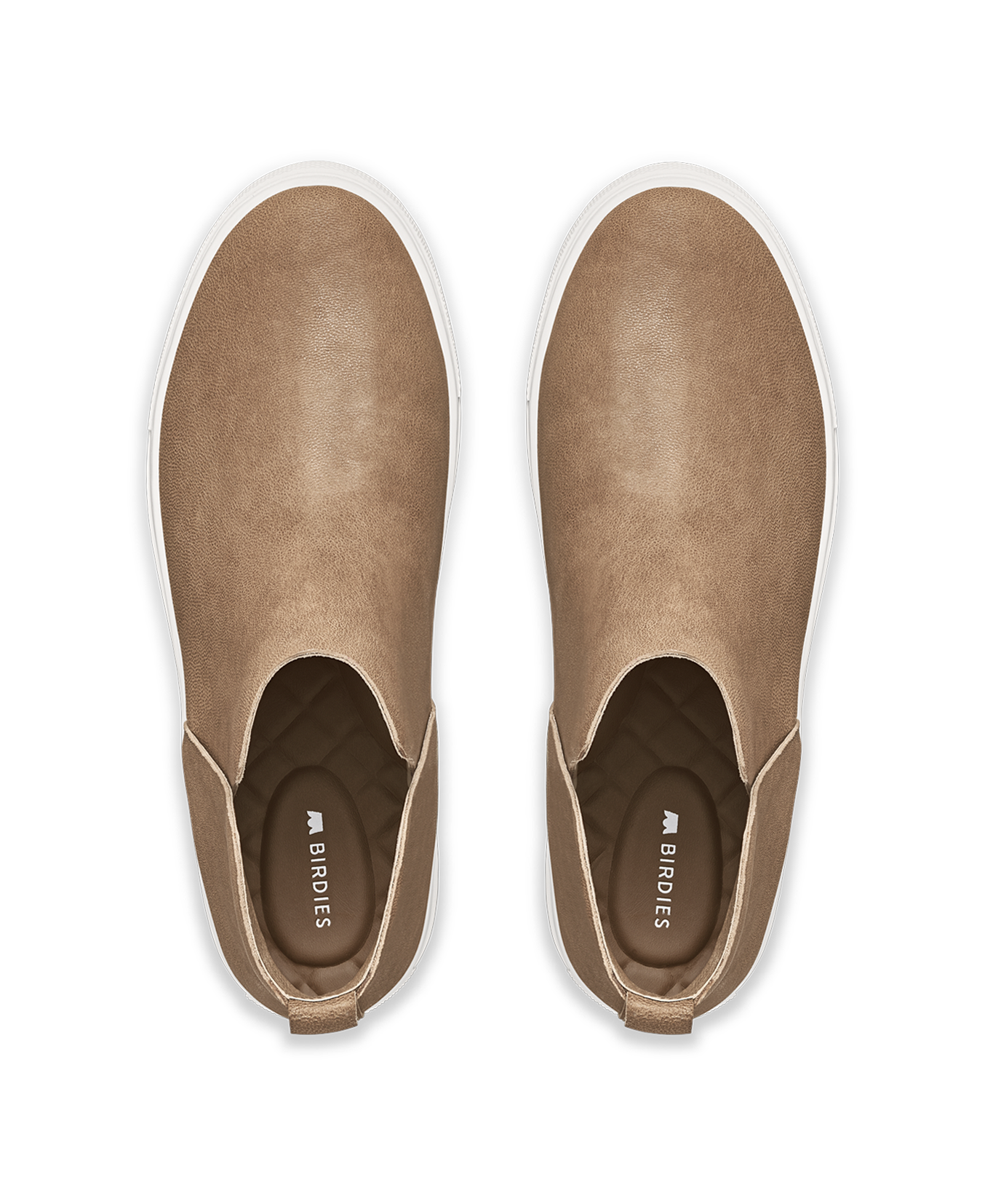 hover | top view of the Falcon in Cafe au Lait (tan) Leather