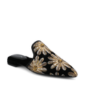 The Goldfinch 15 Mule - Black Gold Starburst Velvet