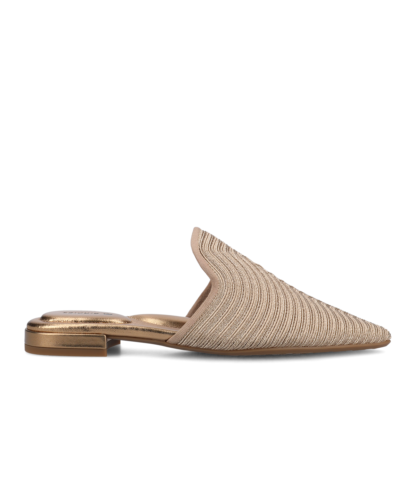 The Goldfinch 15 Mule - Gold Braiding