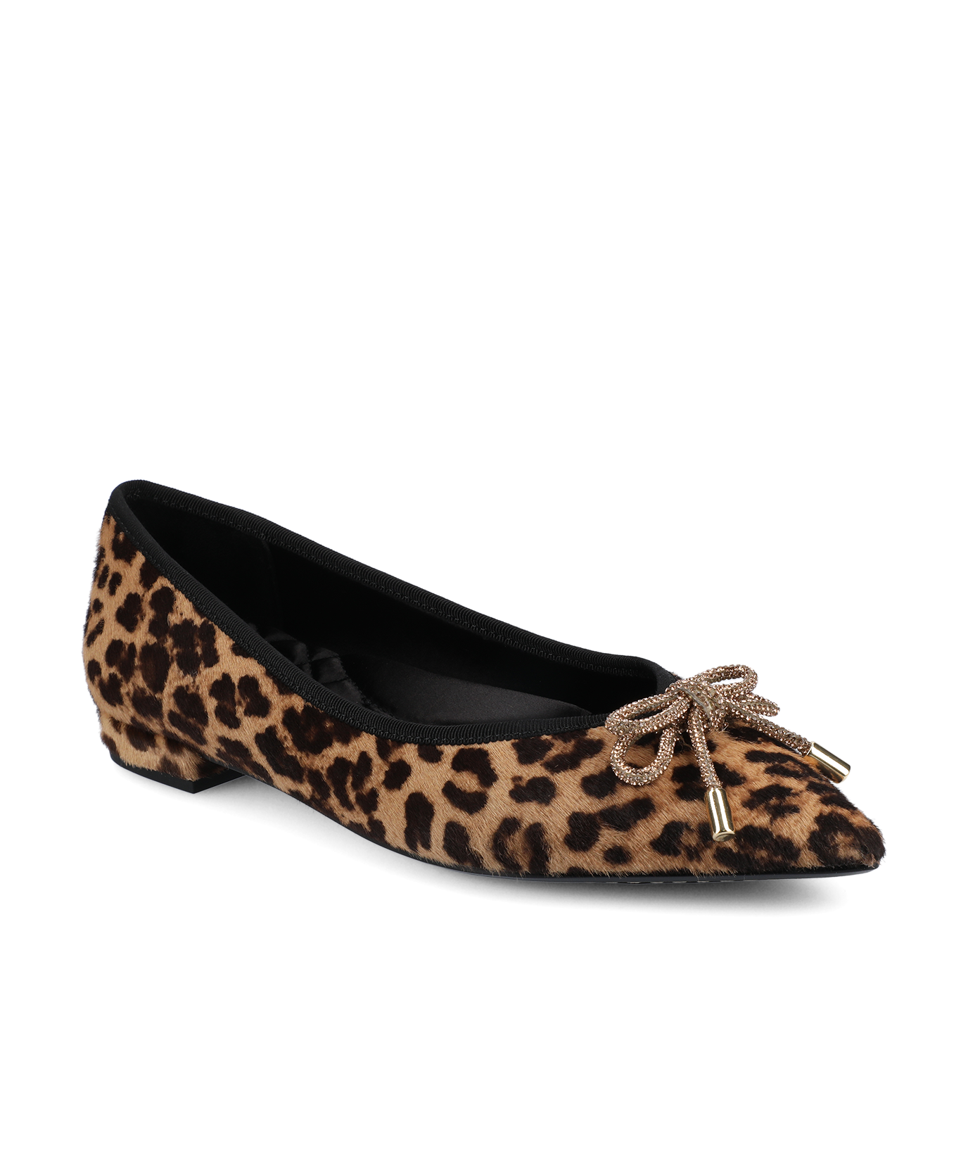 The Goldfinch 15 | Leopard Print Calf Hair | Women's Ballet Flats