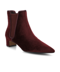 The Goldfinch 40 Chelsea Bootie - Burgundy Velvet