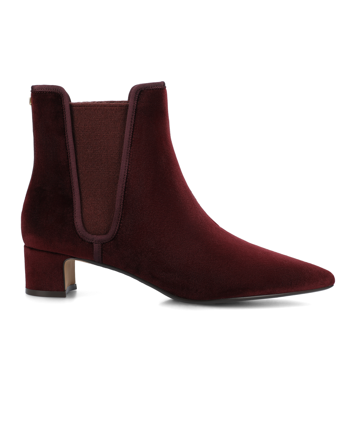 The Goldfinch 40 Chelsea Bootie - Burgundy Velvet