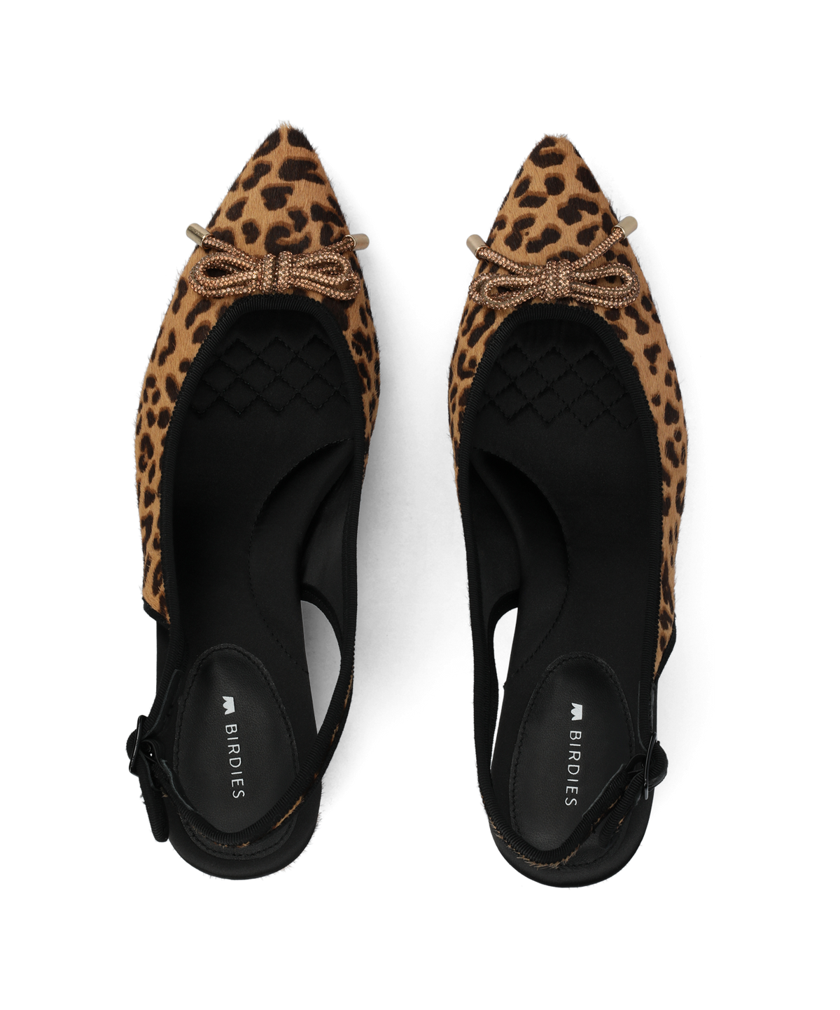 The Goldfinch 40 Slingback - Leopardprint Haircalf