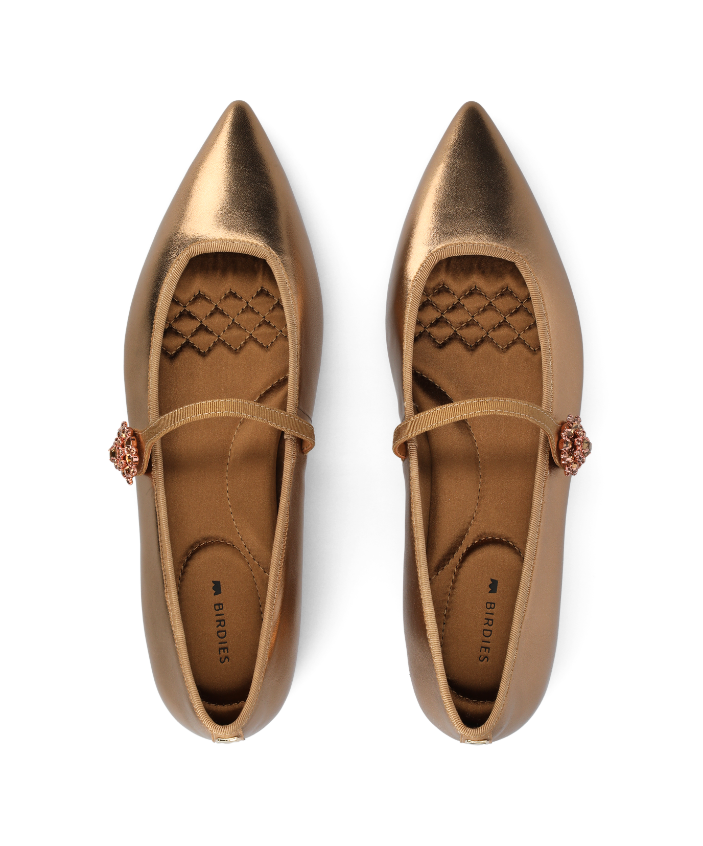 The Goldfinch 15 Mary Jane - Vintage Gold Metal Leather