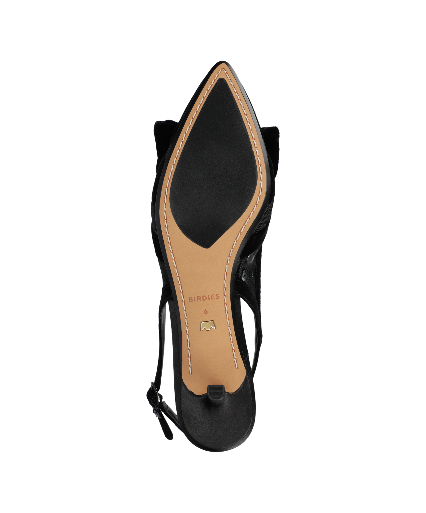 The Goldfinch Kitten Heel - Black Velvet Mesh