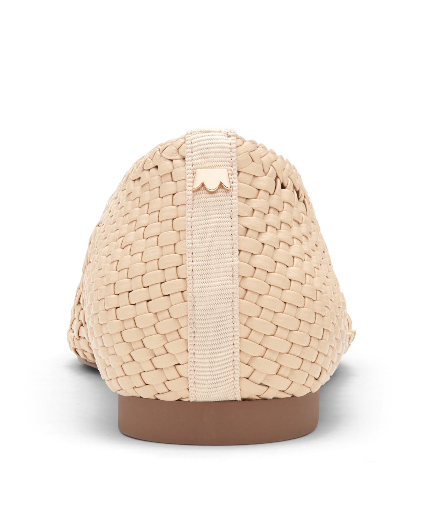 back view of the Goldfinch in Dawn (light tan) woven