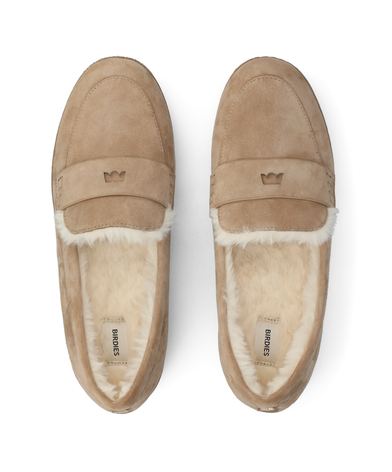 The Heron Loafer Cozy - Latte Suede