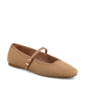 The Hummingbird Mary Jane - Gold Woven Satin
