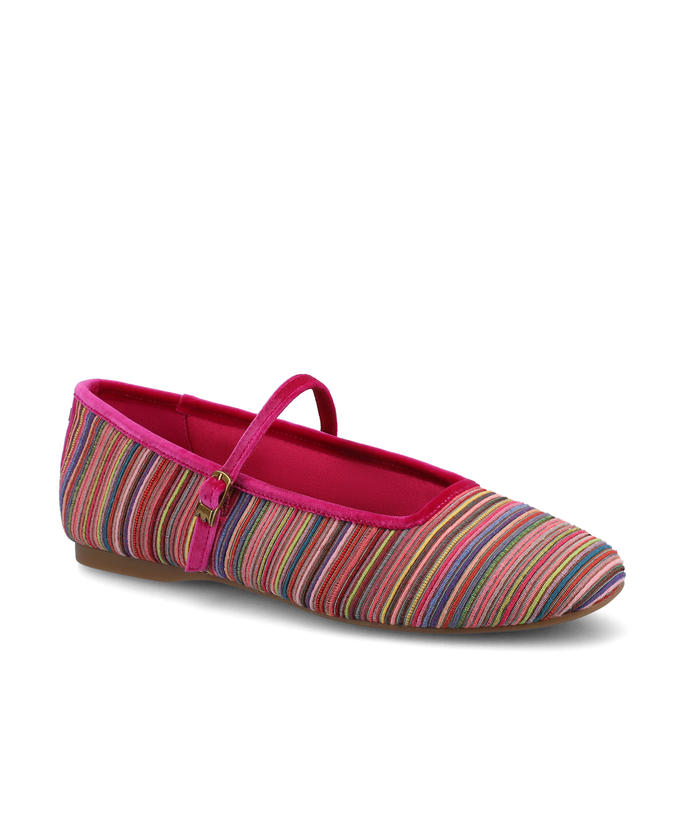 The Hummingbird Mary Jane Grosgrain - Hot Pink Multi Stripe