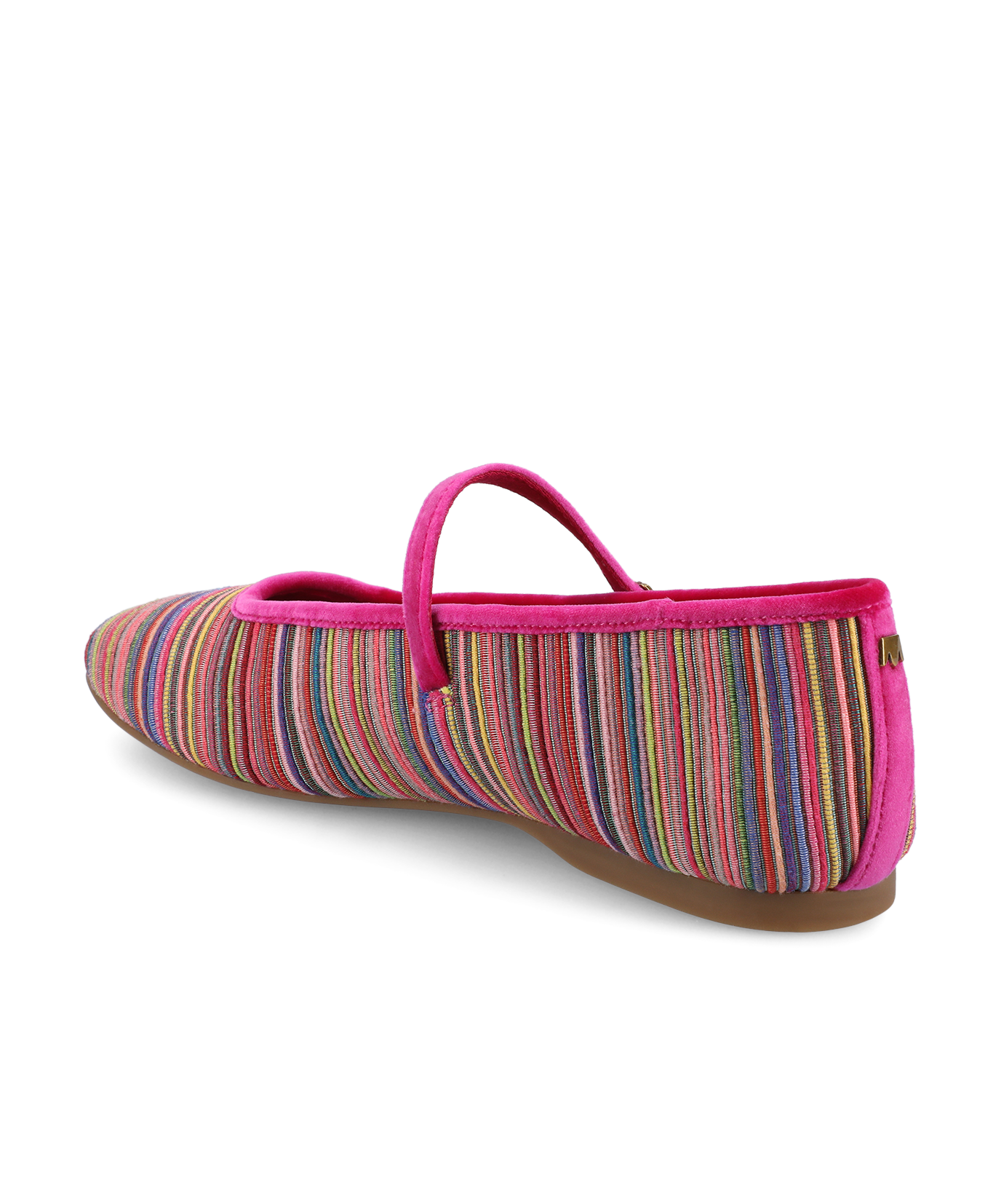 The Hummingbird Mary Jane Grosgrain - Hot Pink Multi Stripe