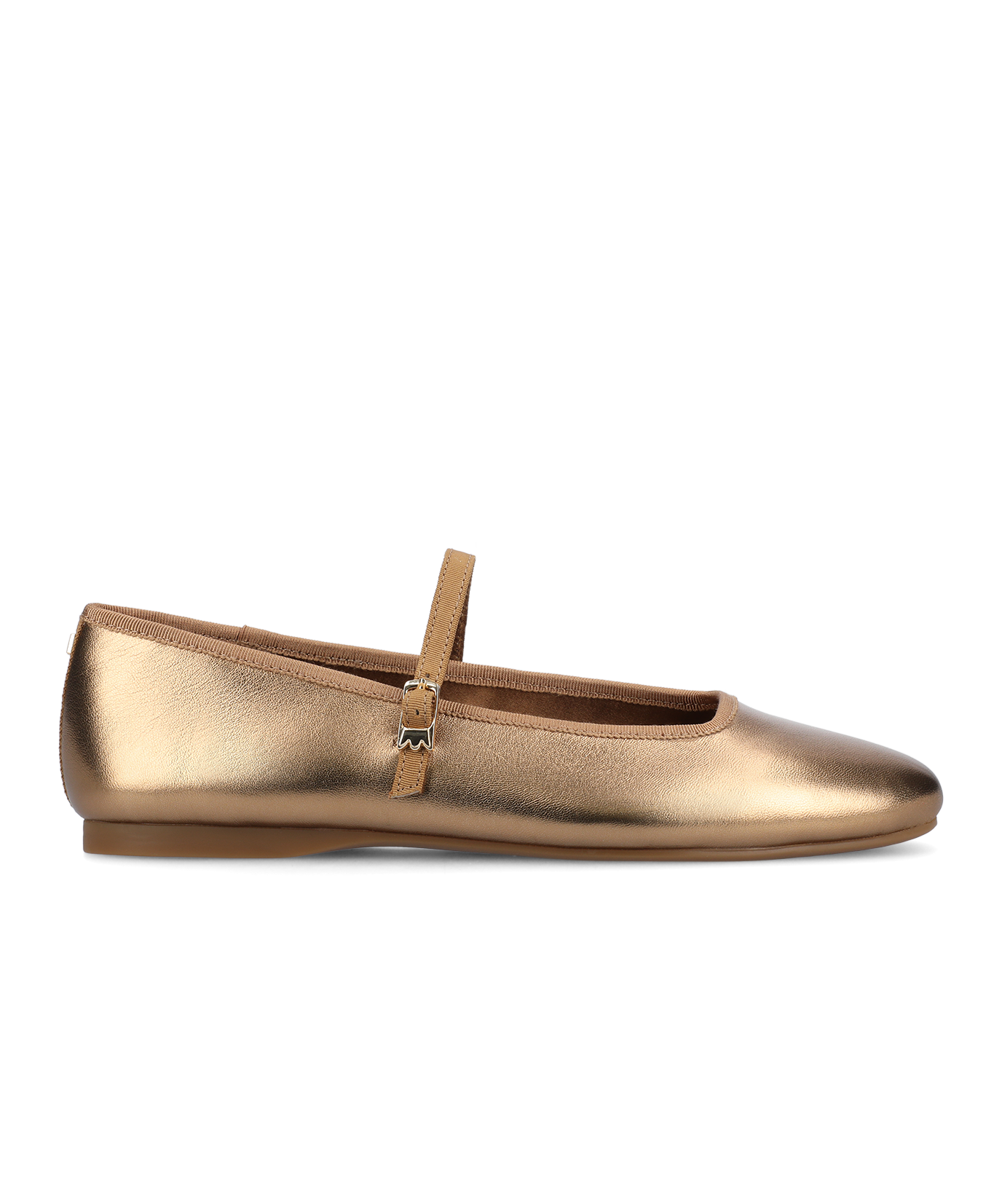 The Hummingbird Mary Jane - Vintage Gold Metal Leather