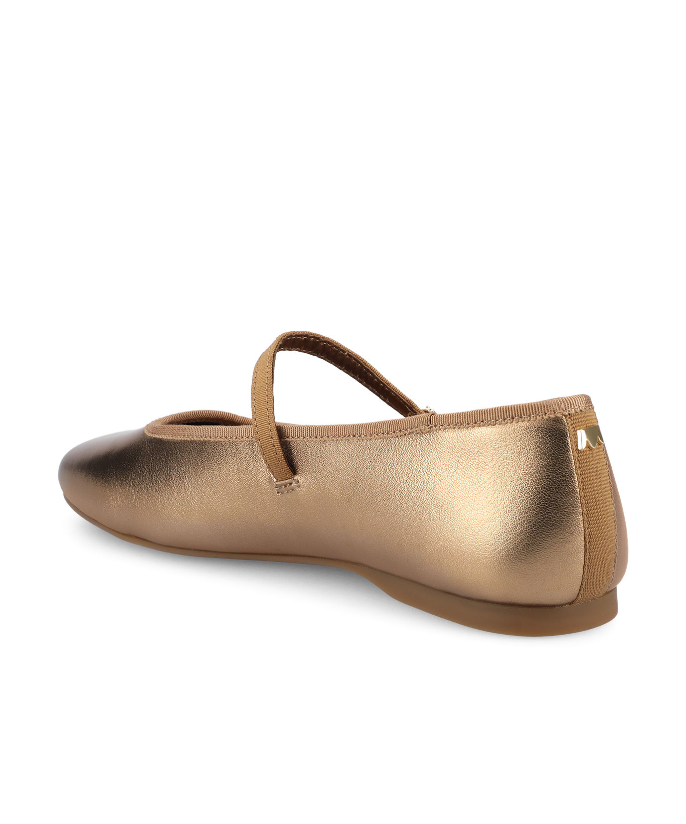 The Hummingbird Mary Jane - Vintage Gold Metal Leather