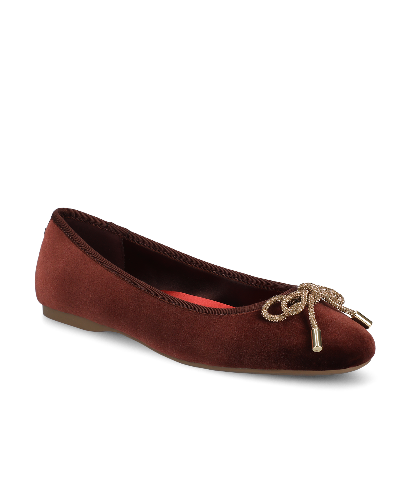 The Hummingbird - Brandy Velvet Jeweled Bow