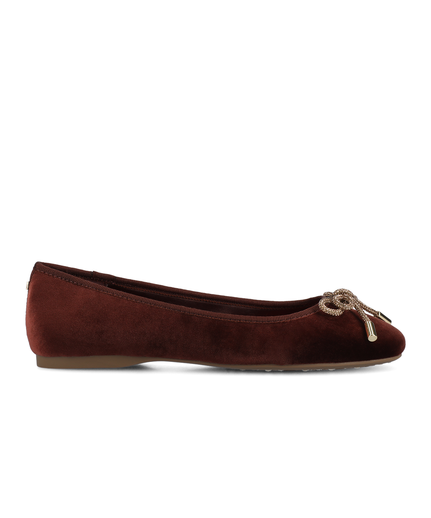 The Hummingbird - Brandy Velvet Jeweled Bow