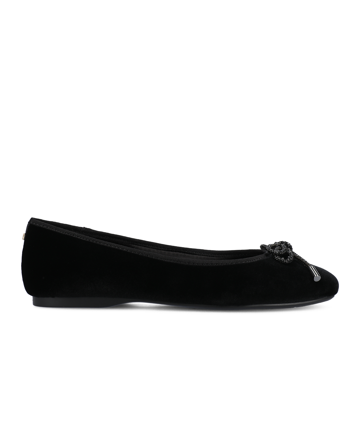 The Hummingbird - Black Velvet Jeweled Bow