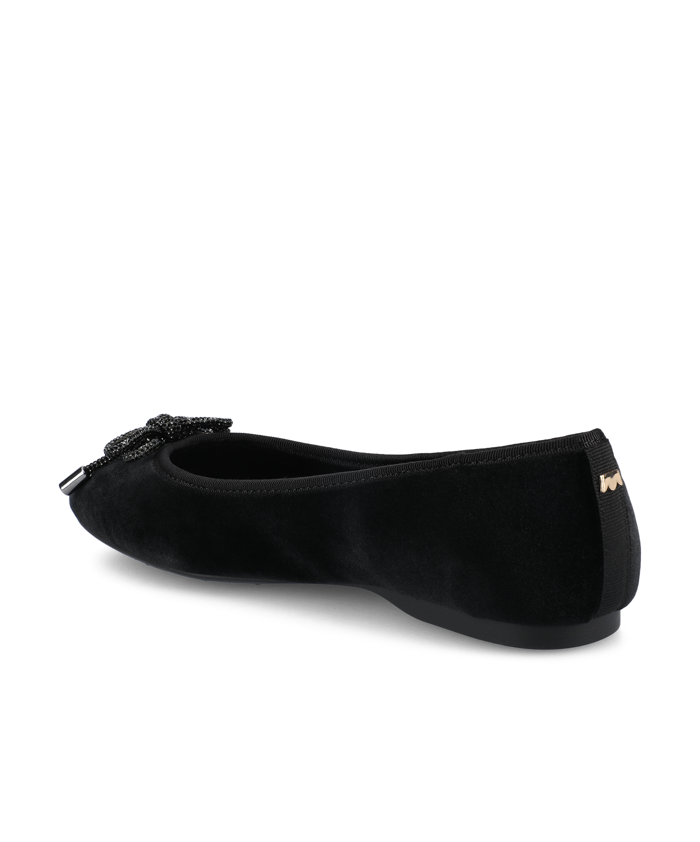 The Hummingbird - Black Velvet Jeweled Bow