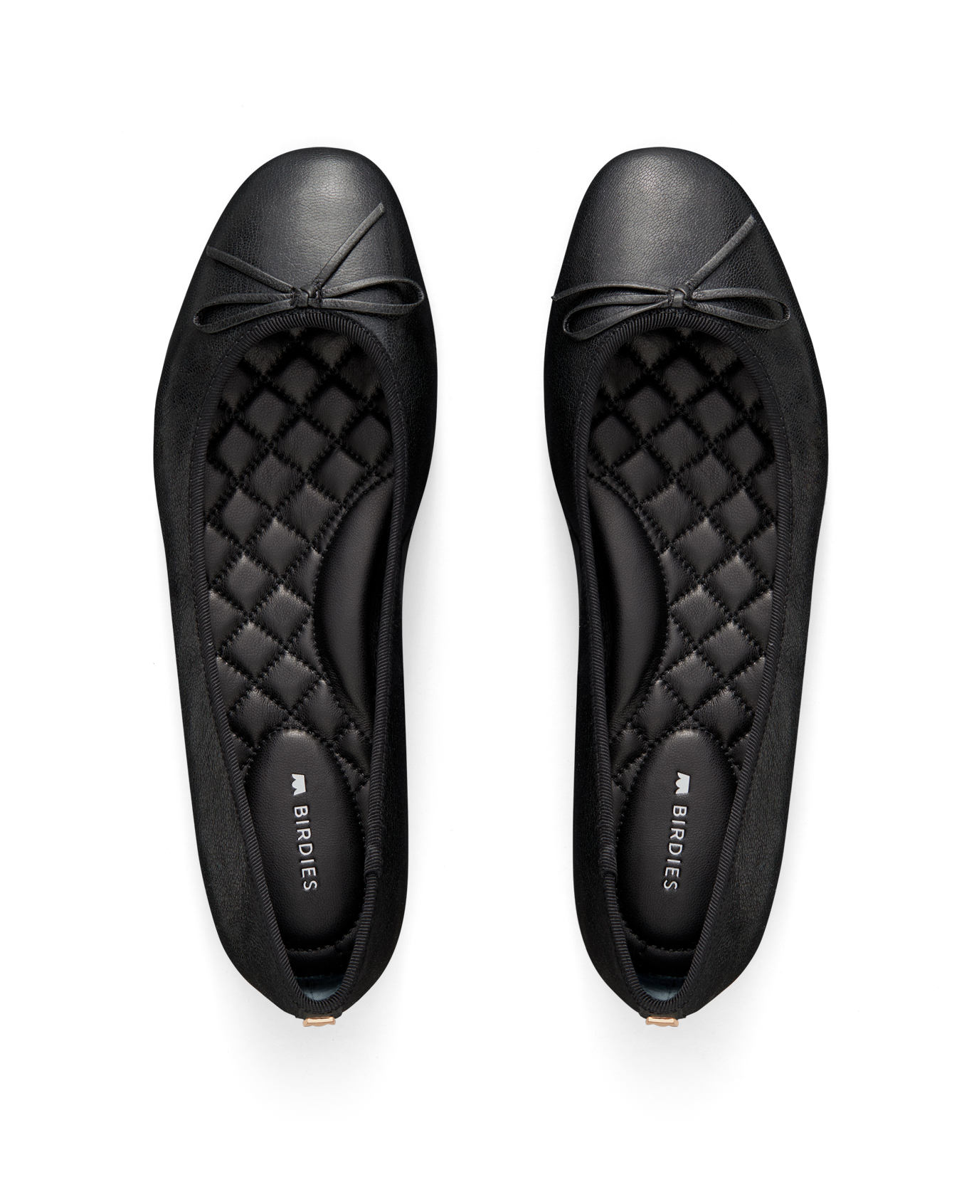 hover | top view of the Hummingbird in Noir (black) leather