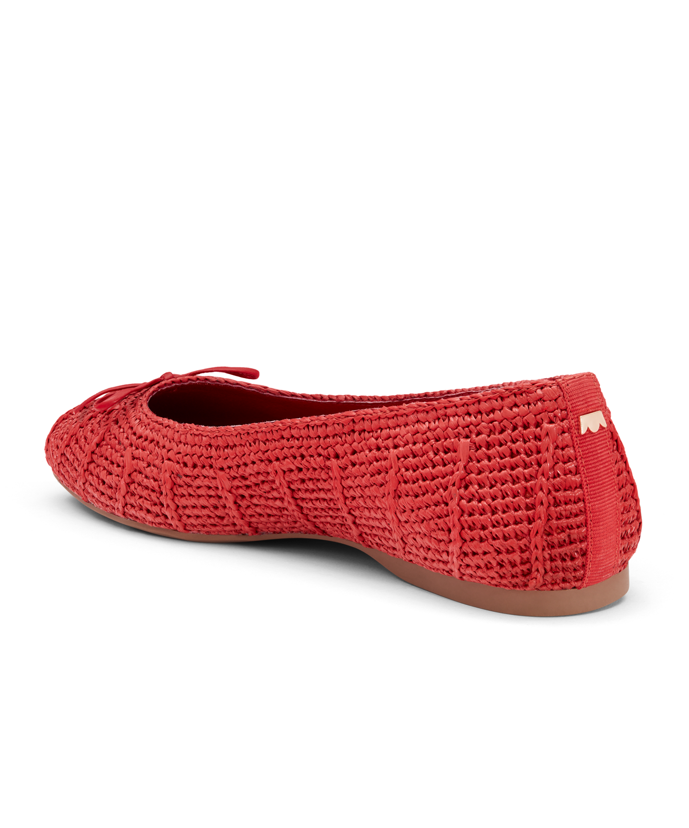 back 3/4ths view of the Hummingbird in red raffia