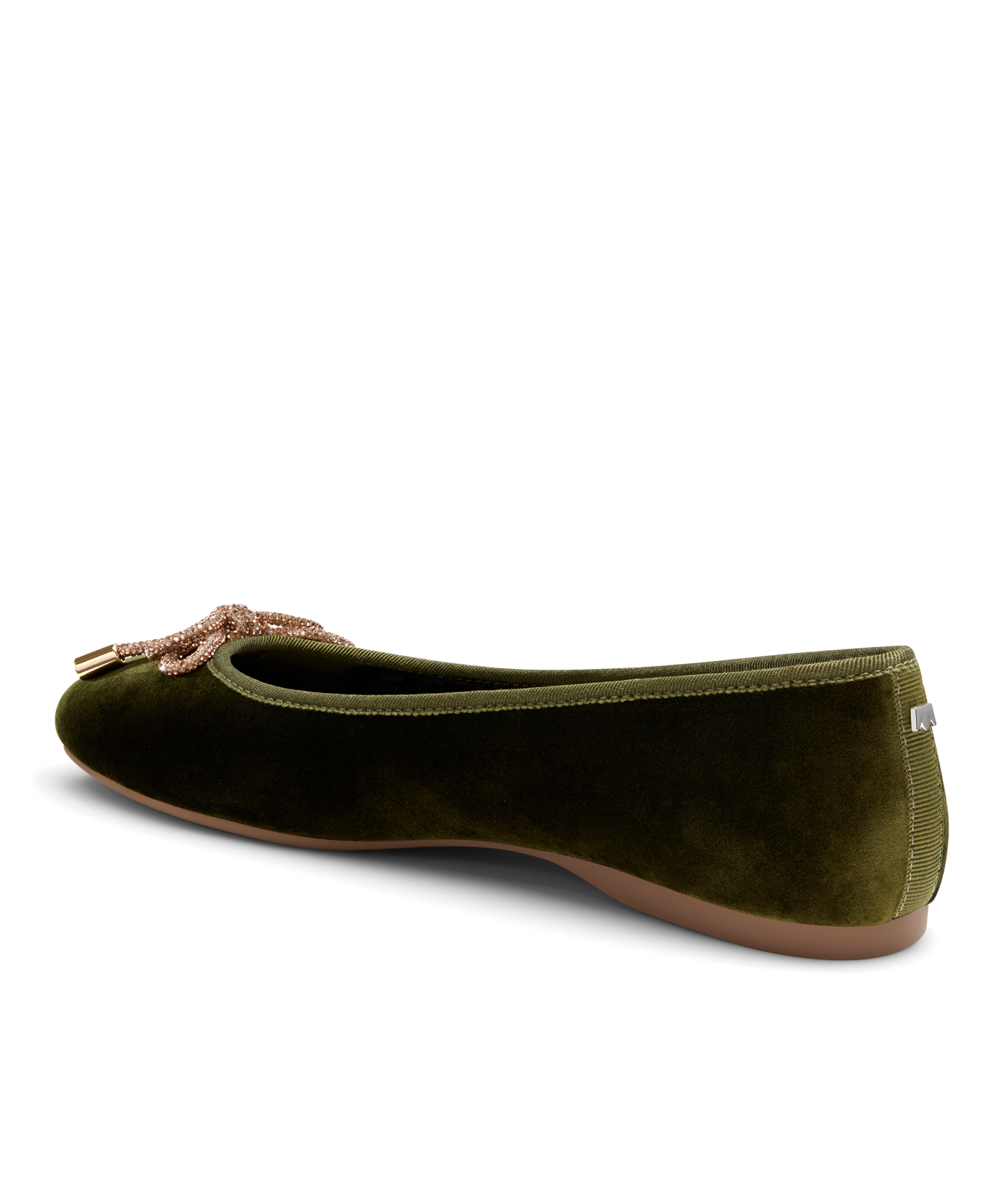 The Hummingbird - Evergreen Velvet Jeweled Bow