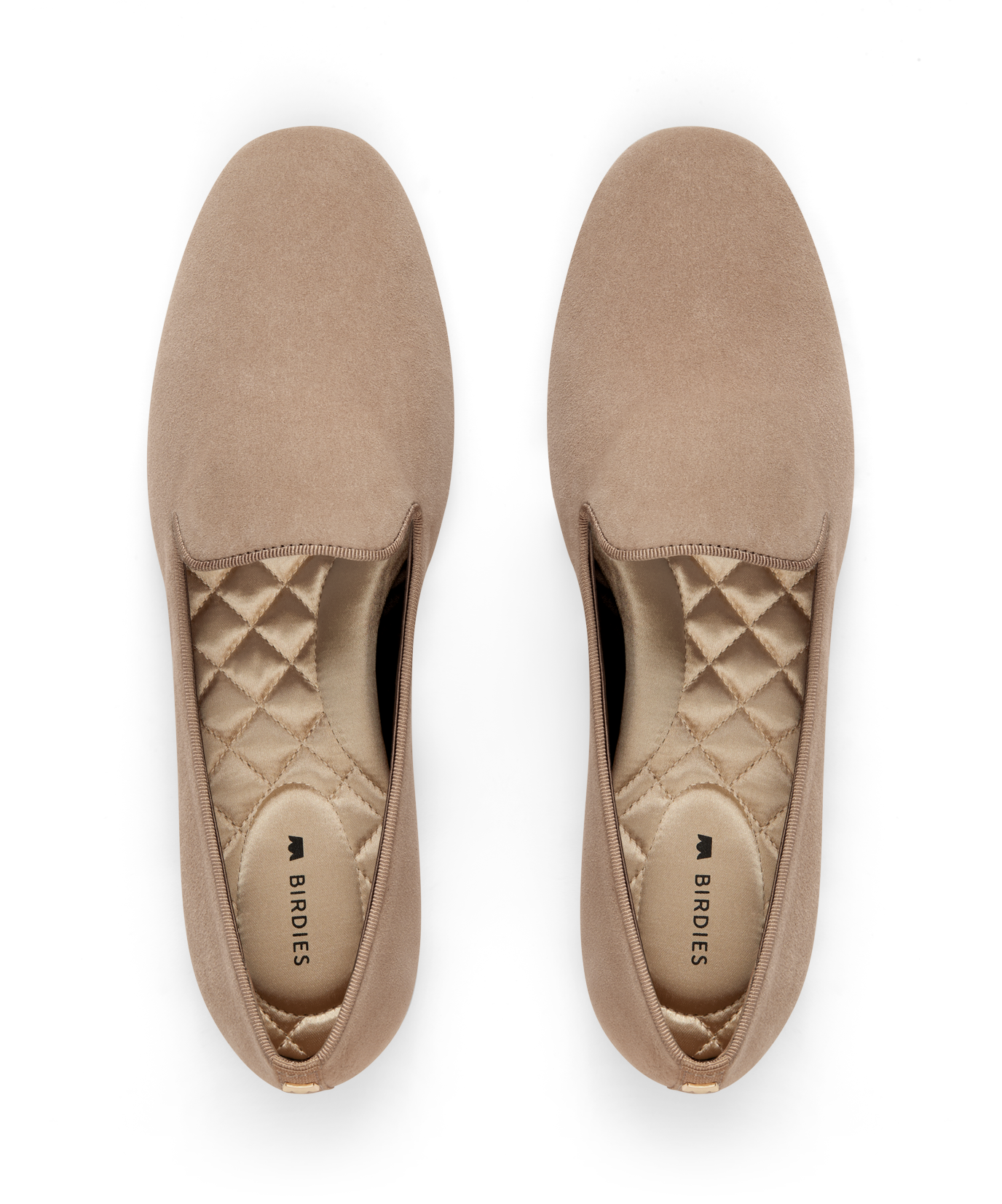 hover | top view of the starling latte suede shoes