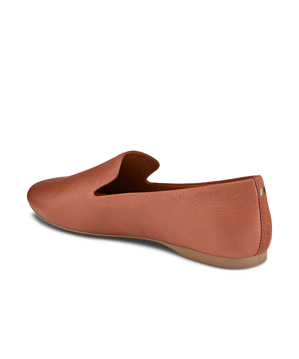 back 3/4ths view of the Starling in whiskey (light brown) Leather