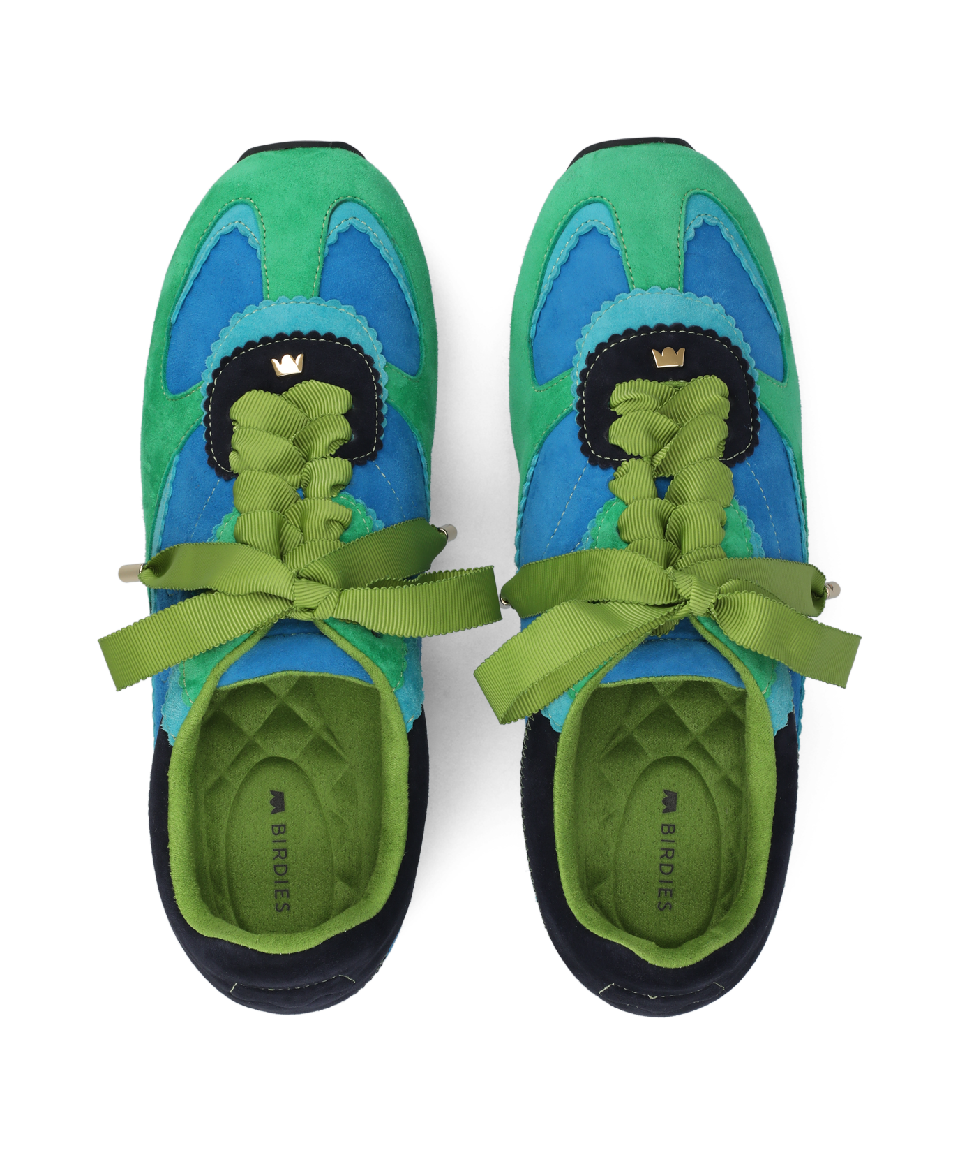 The Speedbird - Multi Cyan Suede