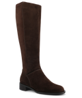 The Starling Tall Boot - Chocolate Suede