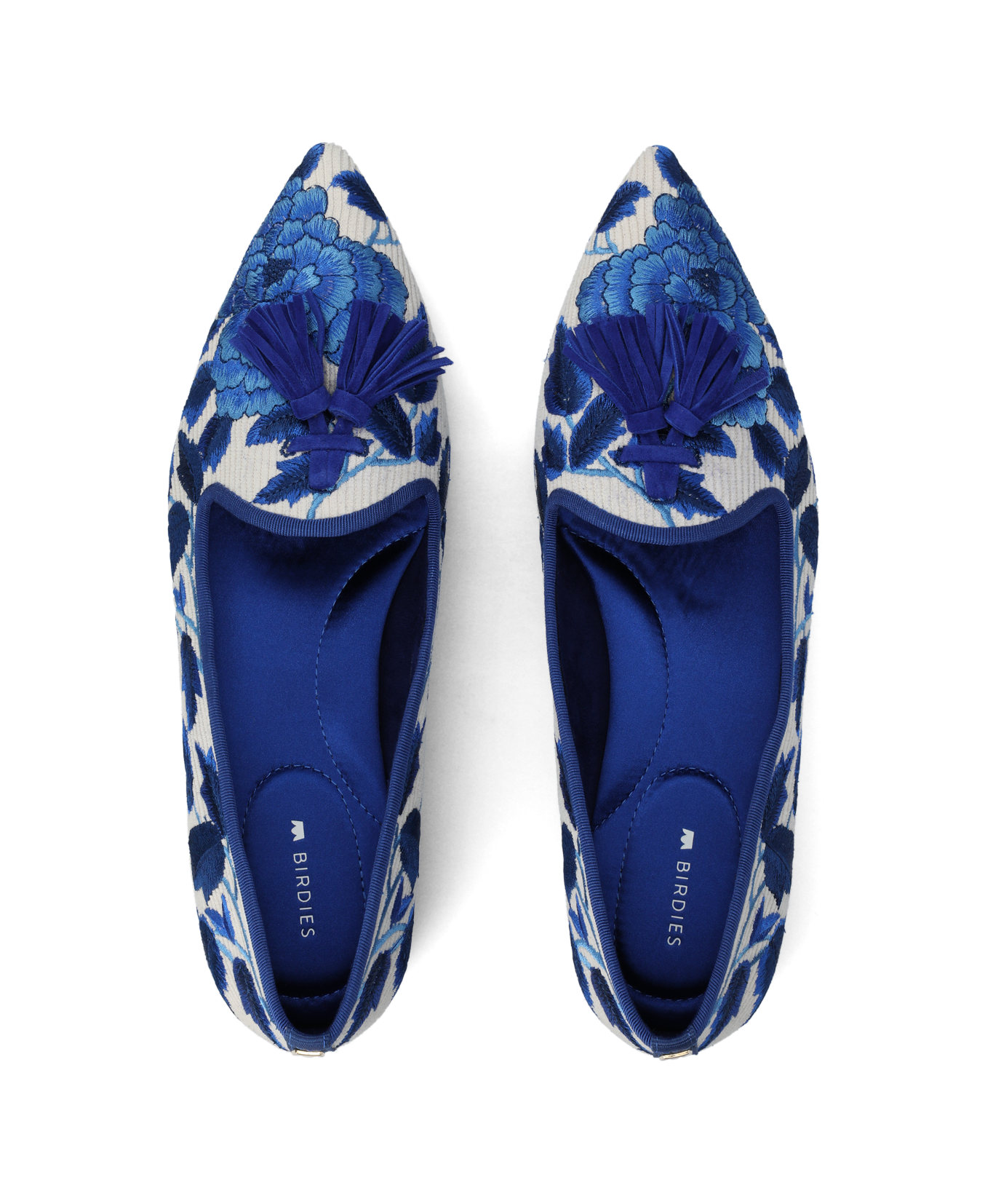 The Starfinch 15 Tassel - Empire Blue Teatime Embroidery