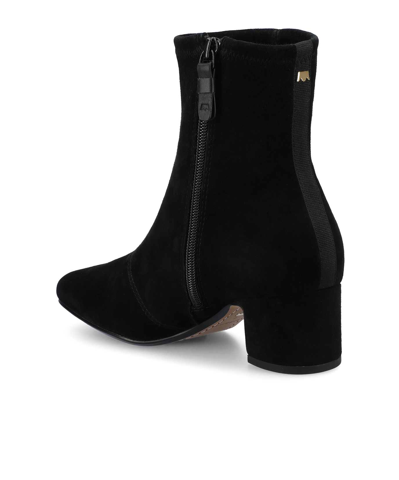 The Starling 50 Bootie - Black Stretch Suede