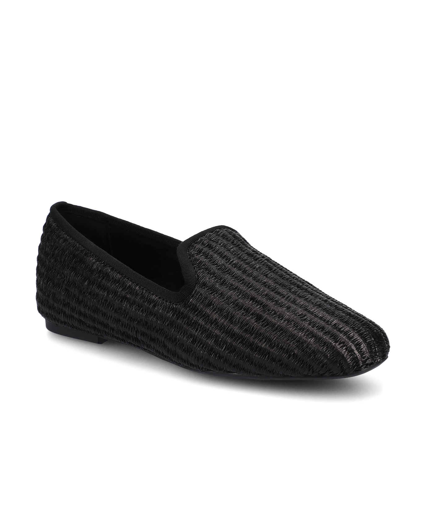 The Starling | Black Raffia | Women's Flats | Birdies