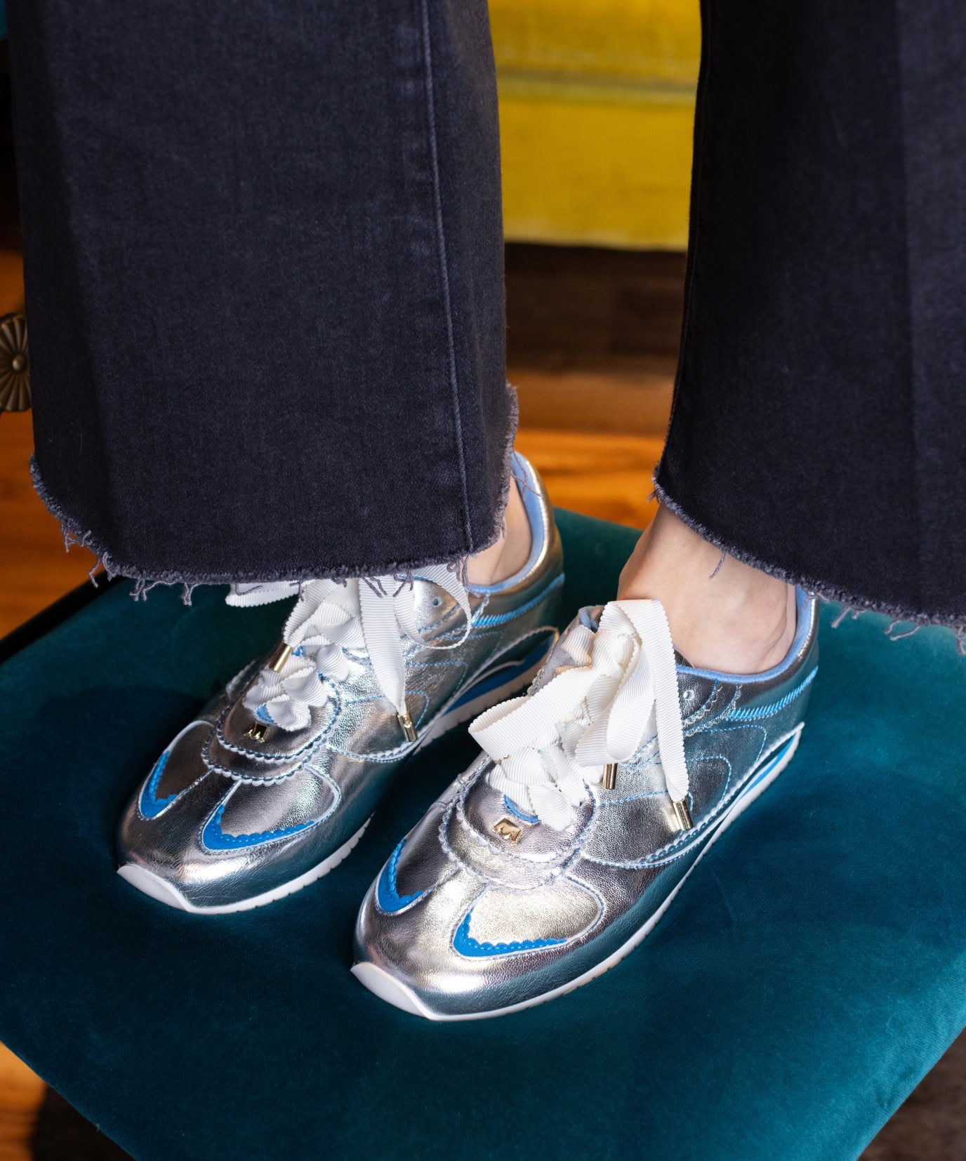 The Speedbird - Silver Metal Leather