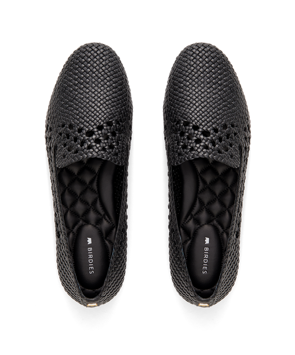 The Starling Black Woven Women s Flats Birdies