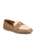 The Vesper Driver - Cappuccino Leather Raffia