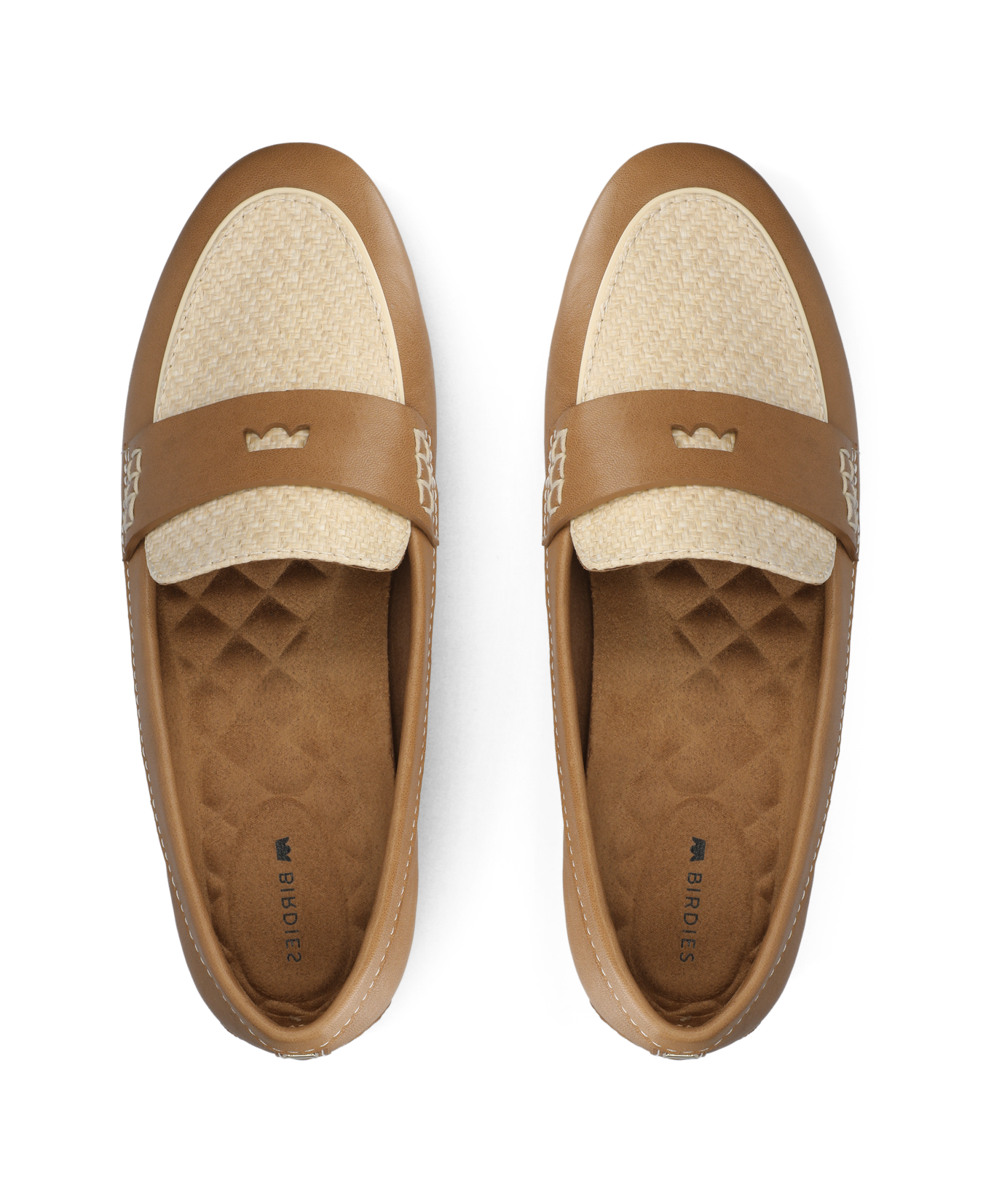 The Vesper Driver - Cappuccino Leather Raffia