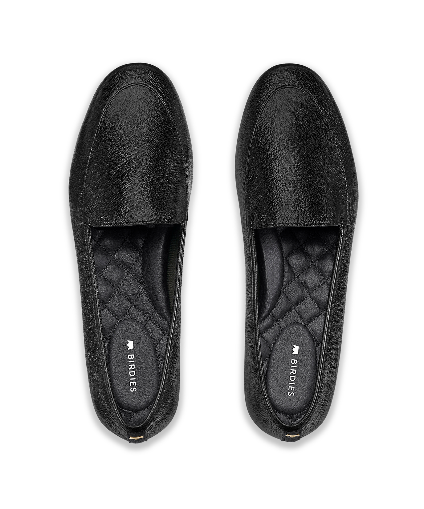 hover | top view of the Vesper loafer in Noir (black) Leather