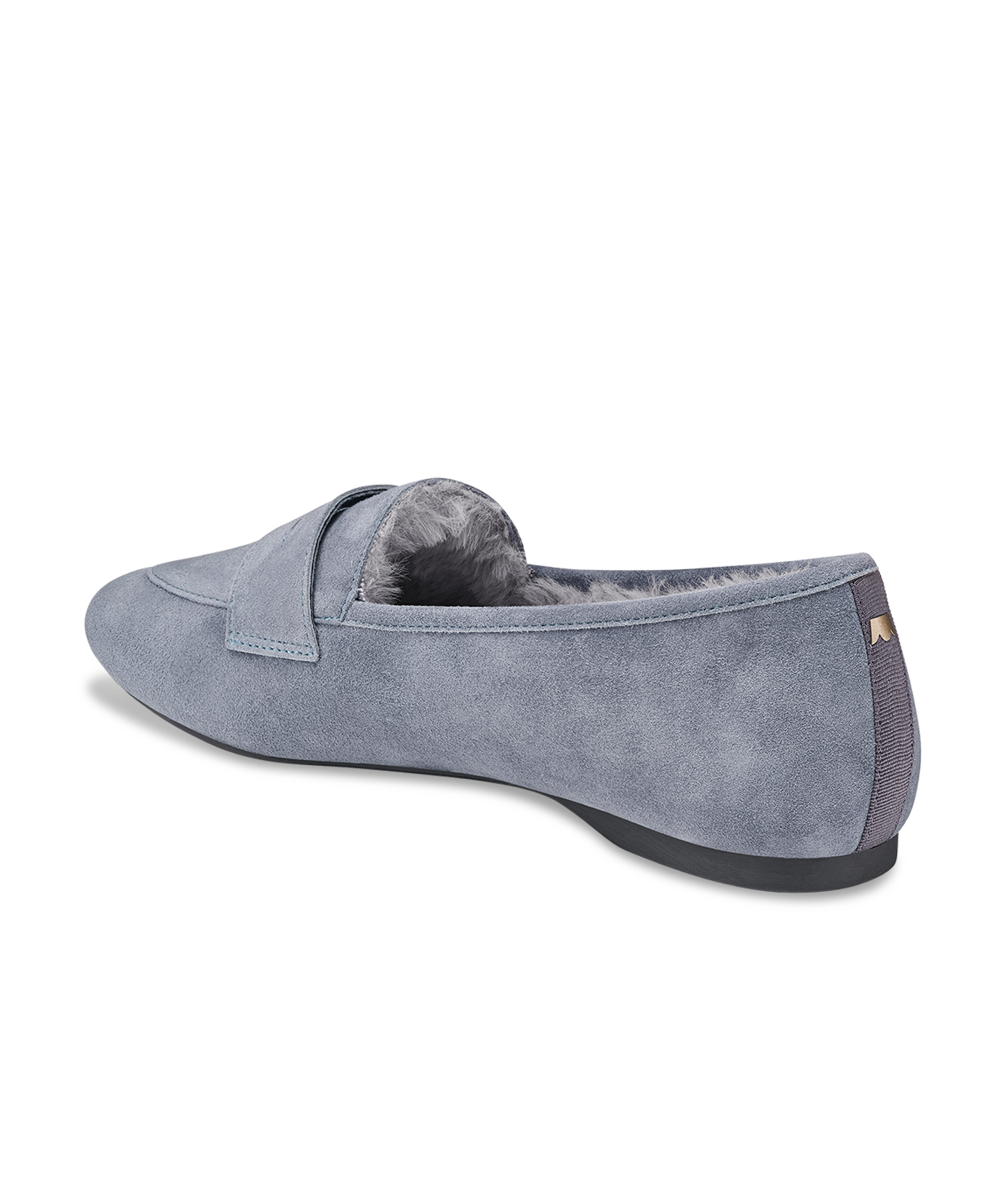 The Vesper - Smoke Suede Faux Fur