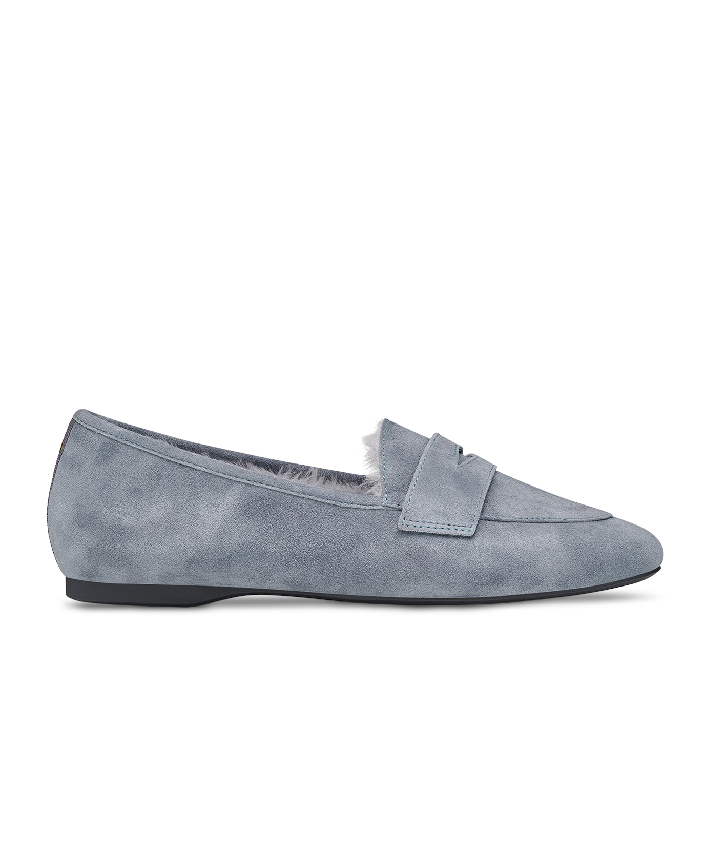 The Vesper - Smoke Suede Faux Fur