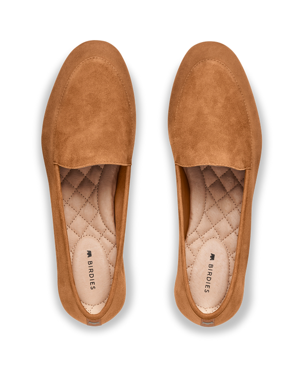 The Vesper Toffee Brown Suede Women s Loafer Birdies