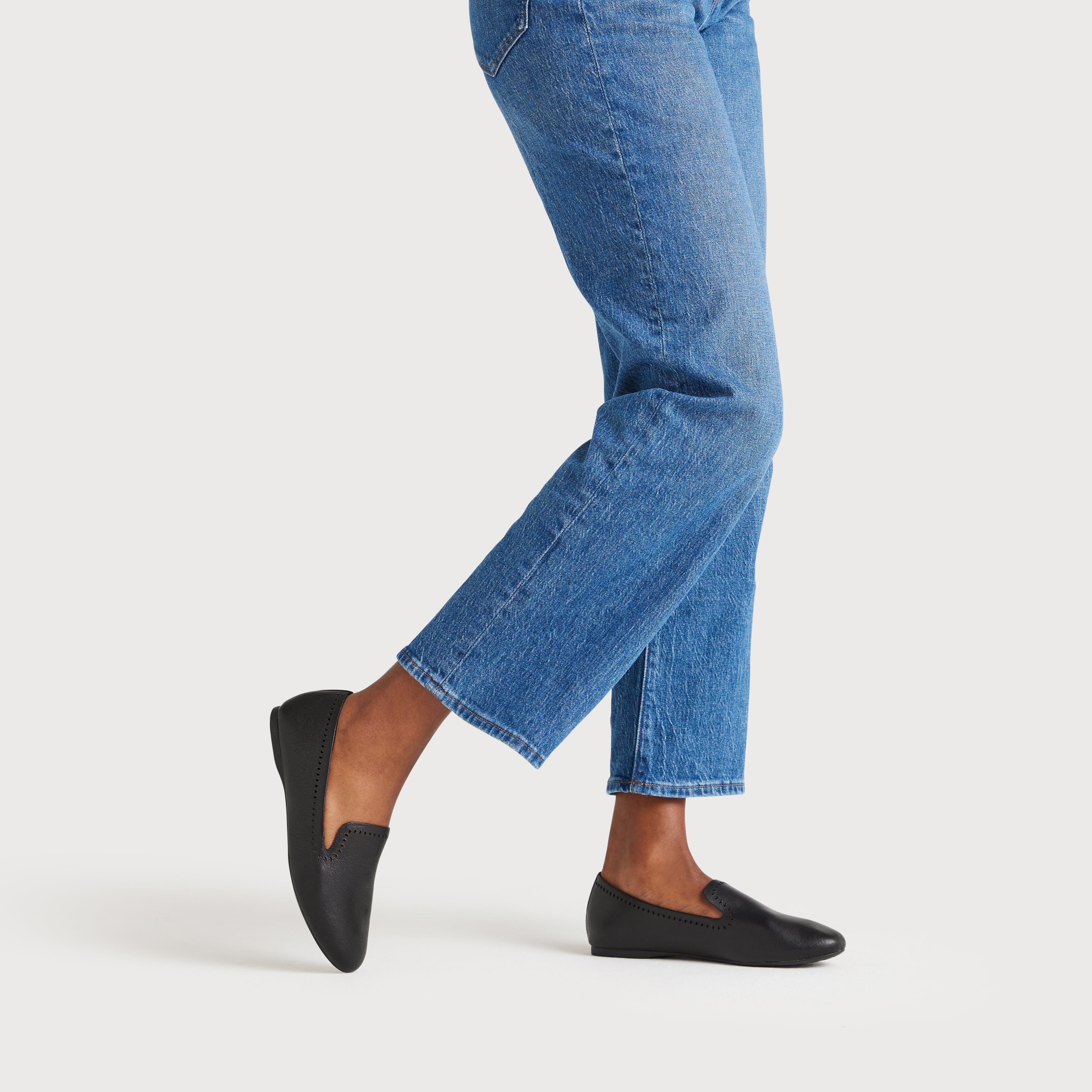 The Starling - Jet Leather Laser Cut