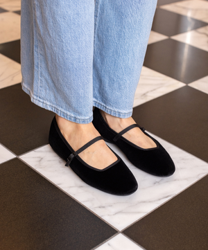 The Hummingbird Mary Jane - Black Velvet New