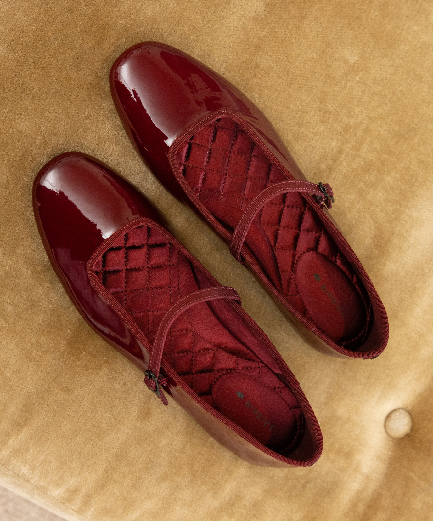 The Hummingbird  Mary Jane - Burgundy Patent