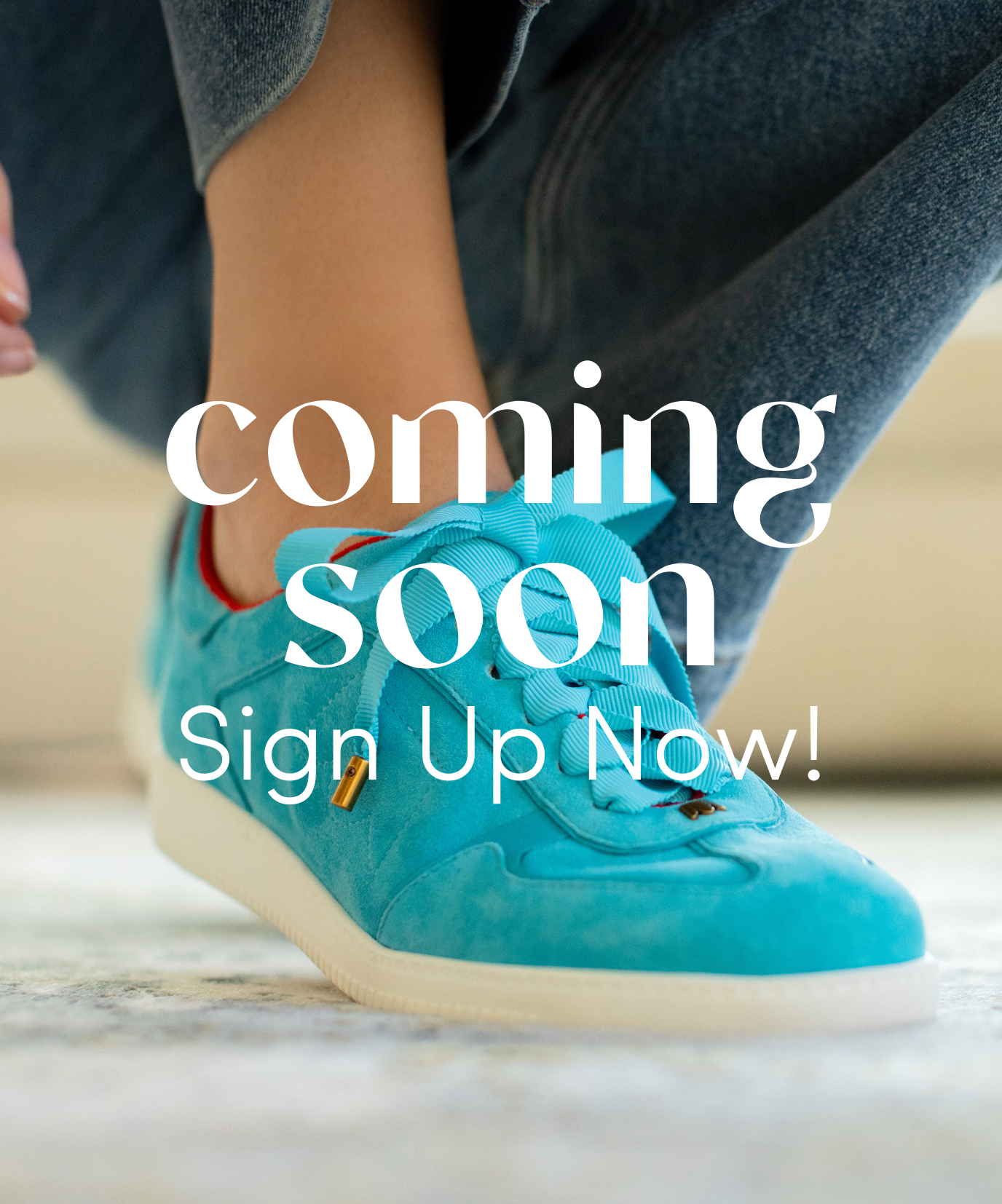 The Jay Sneaker - Aqua Suede