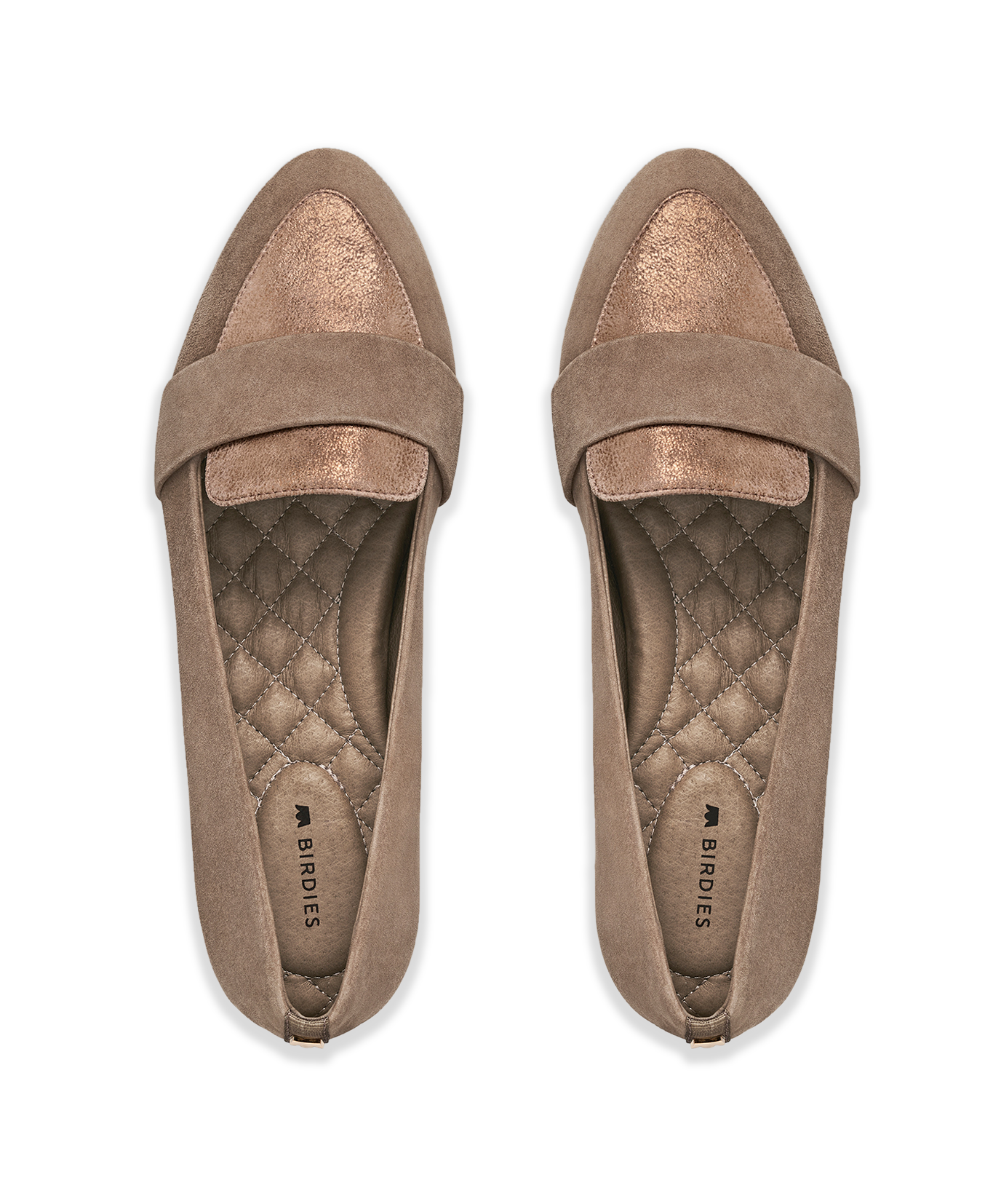 hover | top view of Blackbird Oak Shimmer Suede 