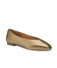 The Crane Ballet Flats | Gold Leather Ballet Flats | Birdies