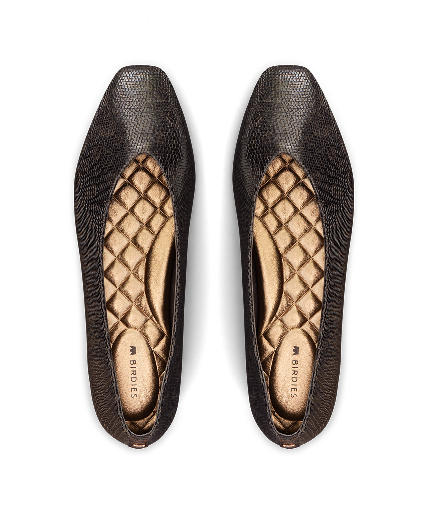 hover | top view of the Crane in Espresso Embossed Leather