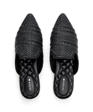 hover | top view of the Dove in Black Woven