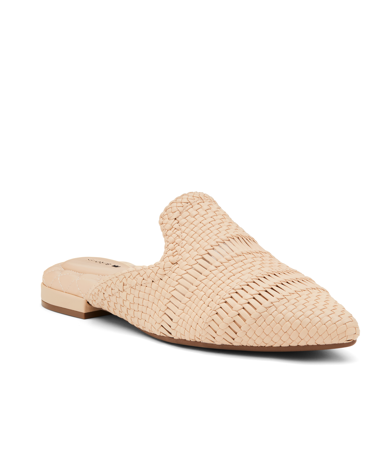 front 3/4ths view of the Dove in Dawn (light tan) woven