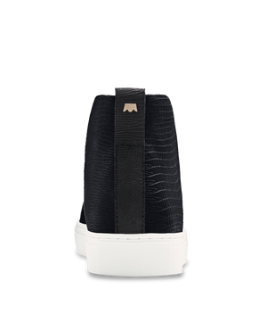 back view of the Falcon in Black Leather
