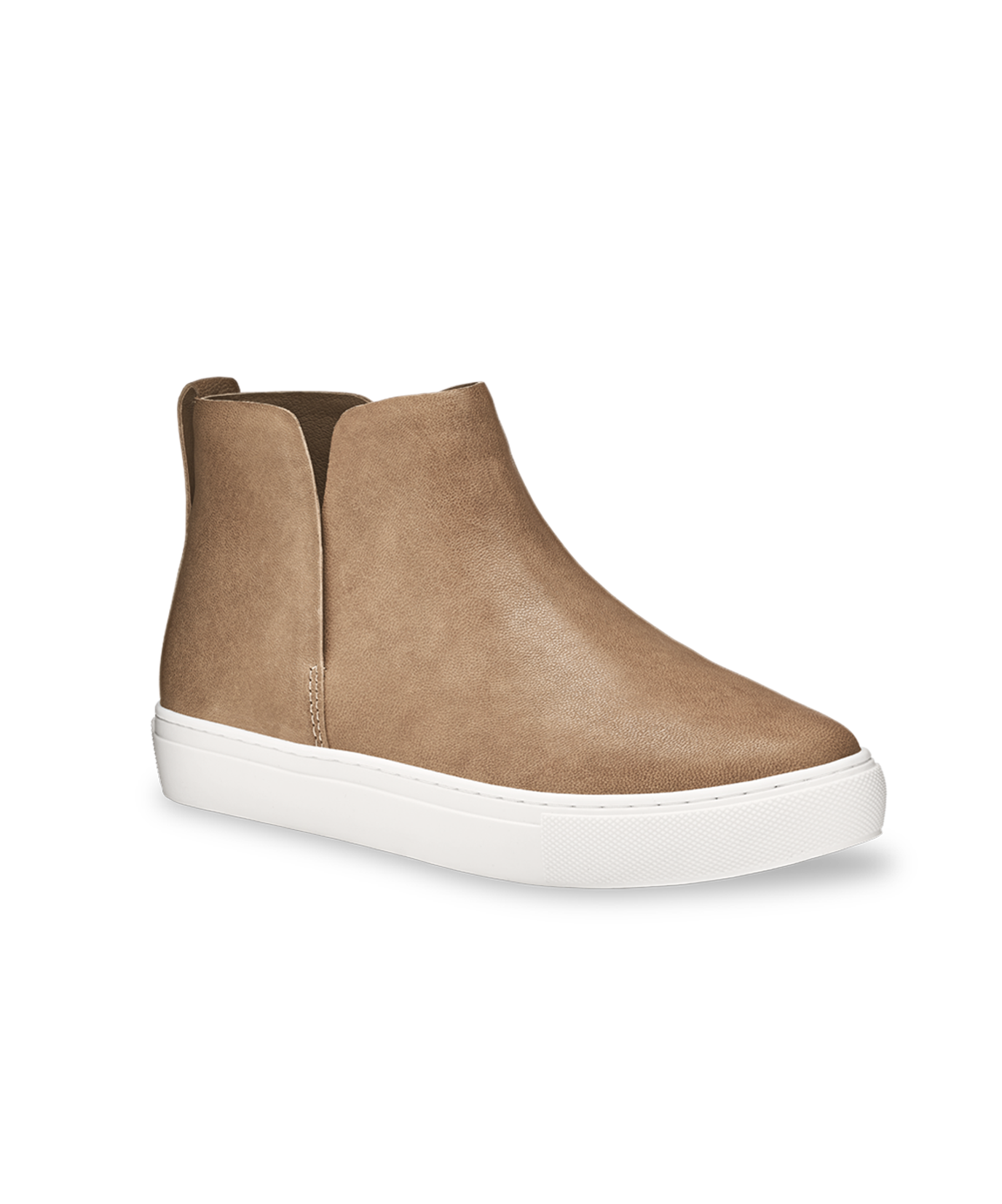 front 3/4 view of the Falcon in Cafe au Lait (tan) Leather