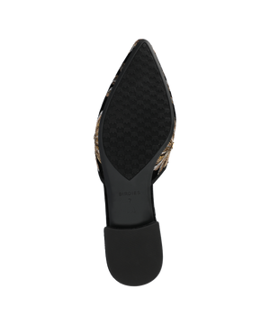 The Goldfinch 15 Mule - Black Gold Starburst Velvet